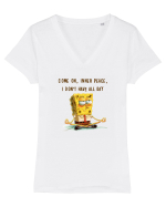 COME ON, INNER PEACE, I DON`T HAVE ALL DAY Tricou mânecă scurtă guler V Damă Evoker
