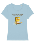 COME ON, INNER PEACE, I DON`T HAVE ALL DAY Tricou mânecă scurtă guler larg fitted Damă Expresser