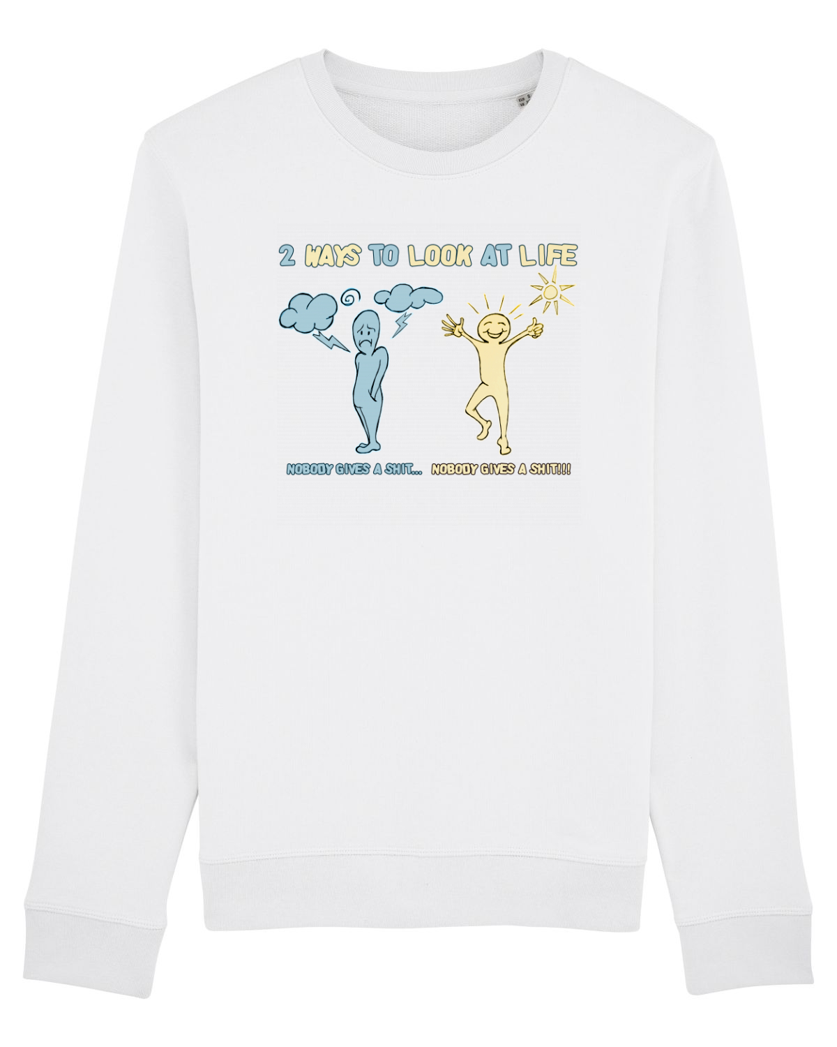 Bluză mânecă lungă Unisex Rise White