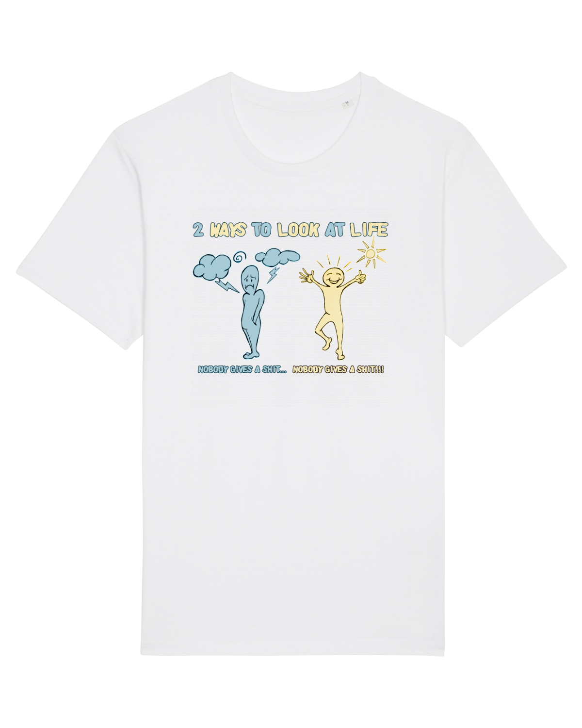 Tricou mânecă scurtă Unisex Rocker White