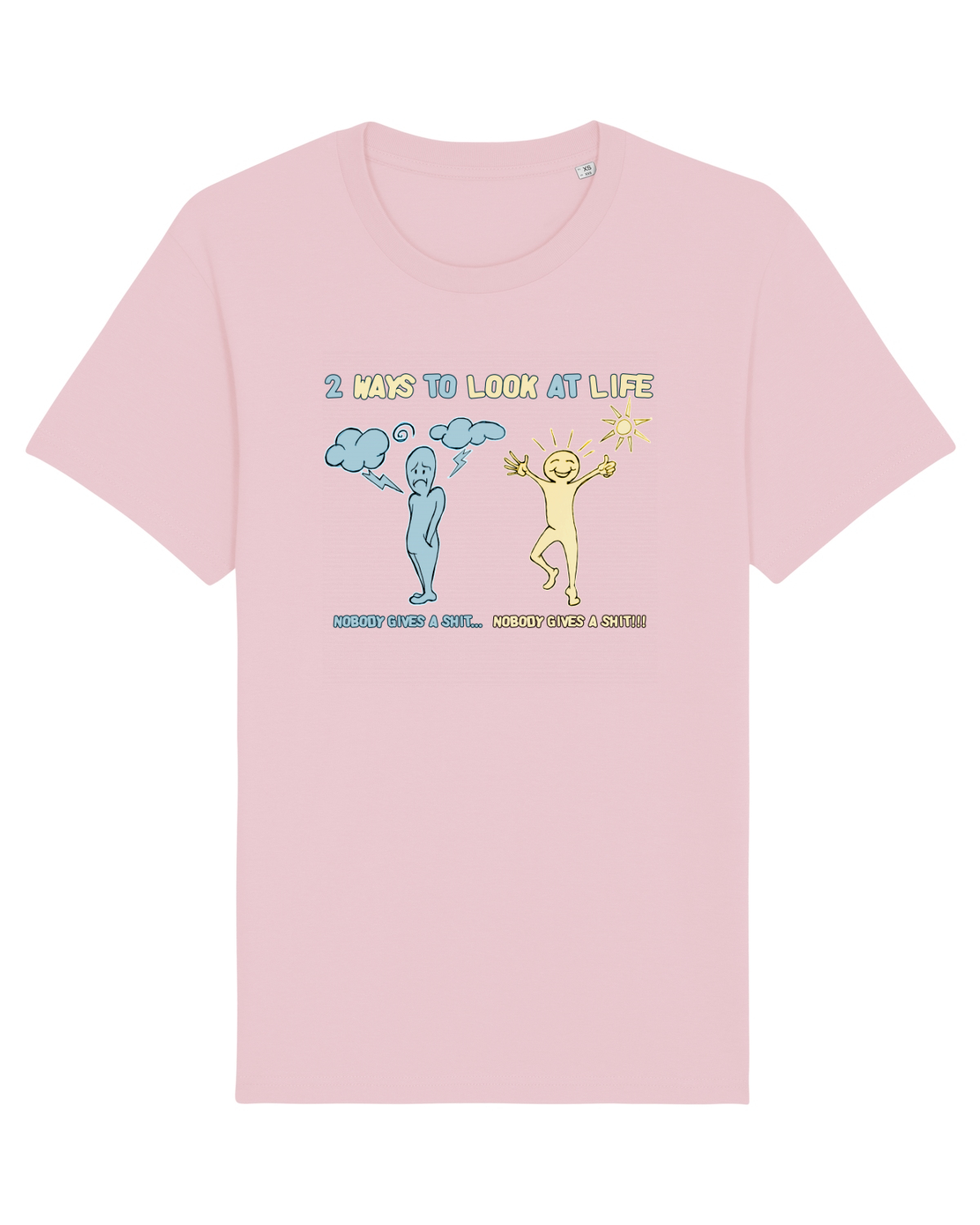 Tricou mânecă scurtă Unisex Rocker Cotton Pink