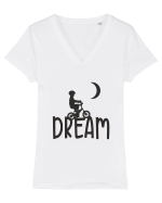 Visează Tricou mânecă scurtă guler V Damă Evoker