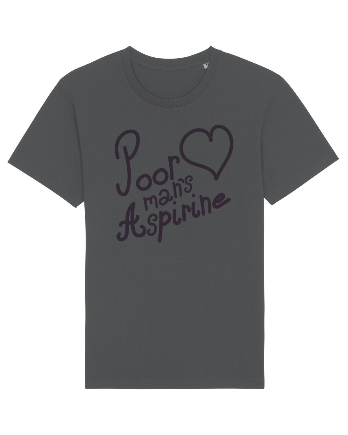 Tricou mânecă scurtă Unisex Rocker Anthracite