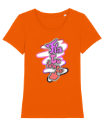 Flatulente Tricou mânecă scurtă guler larg fitted Damă Expresser