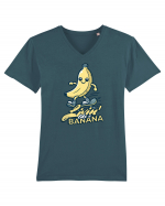 Banană Skate Skateboarding - Trăind Visul Ca o Banană Tricou mânecă scurtă guler V Bărbat Presenter