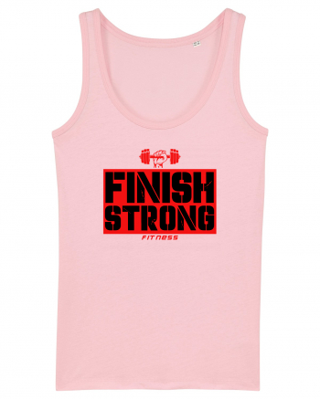 Finish Strong Fitness Cotton Pink
