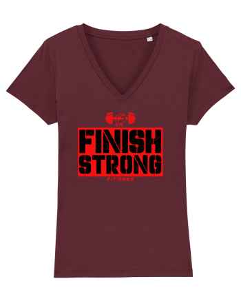 Finish Strong Fitness Burgundy