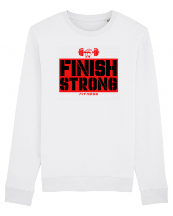 Finish Strong Fitness White