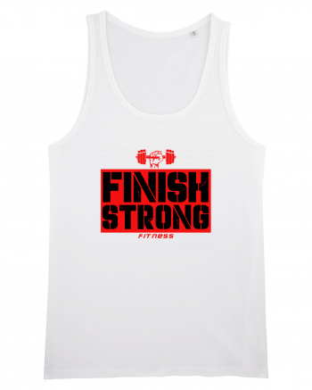 Finish Strong Fitness White