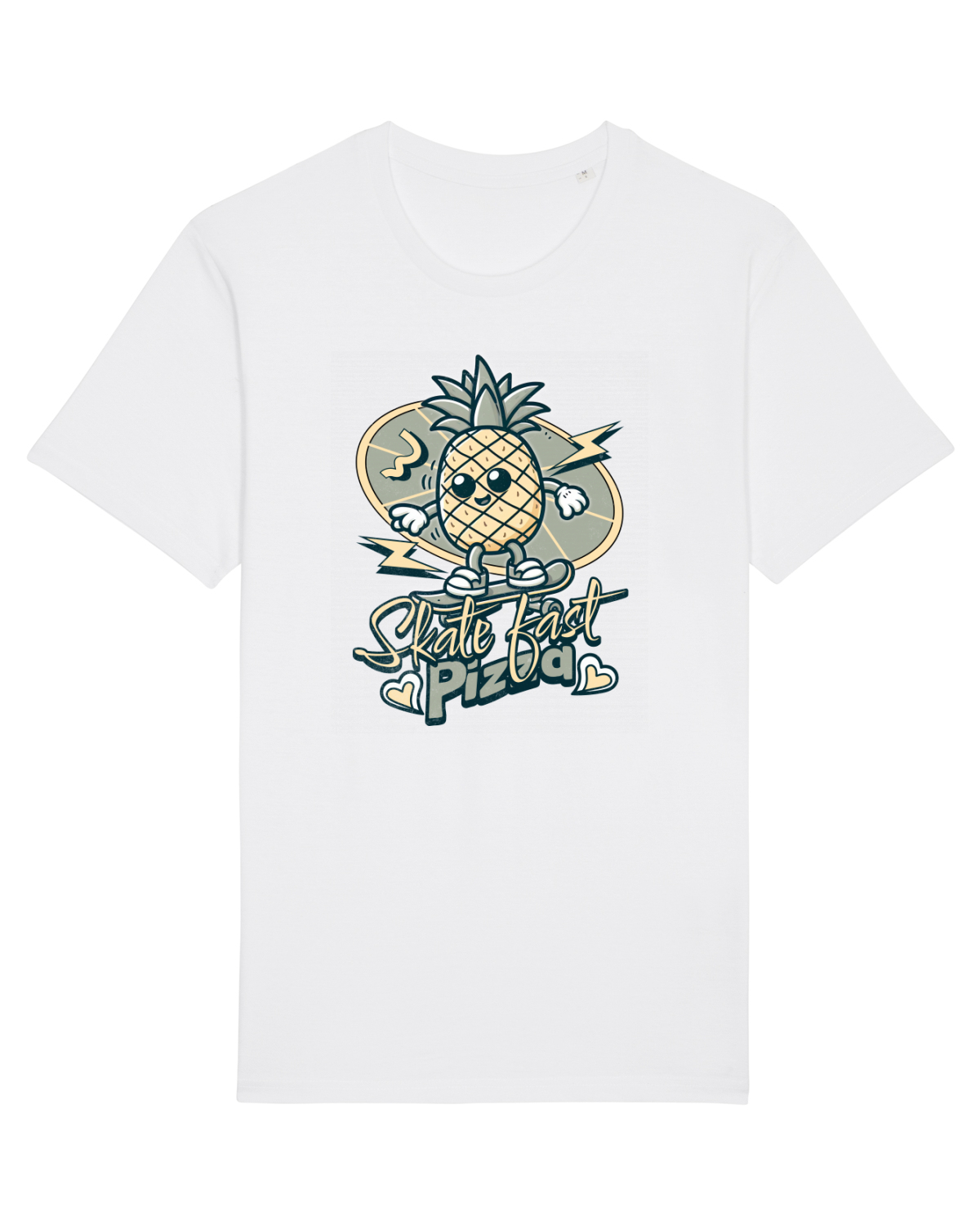 Tricou mânecă scurtă Unisex Rocker White