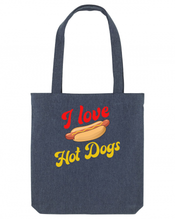 I Love Hot Dogs Midnight Blue