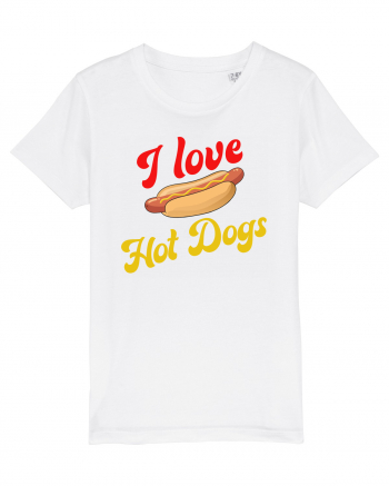 I Love Hot Dogs White