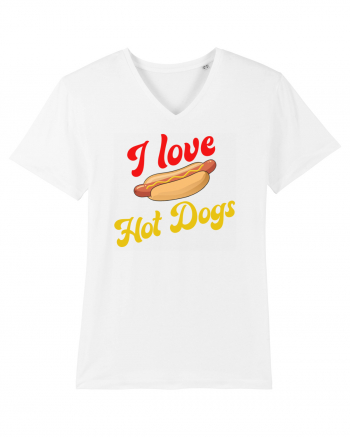 I Love Hot Dogs White