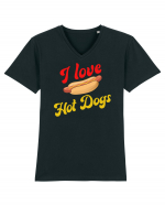 I Love Hot Dogs Tricou mânecă scurtă guler V Bărbat Presenter