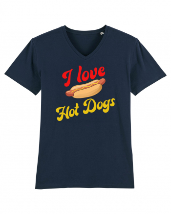 I Love Hot Dogs French Navy