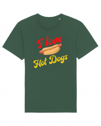 I Love Hot Dogs Bottle Green