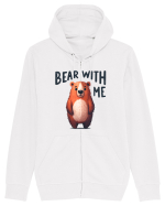pentru prietenii animalelor - Bear with me Hanorac cu fermoar Unisex Connector