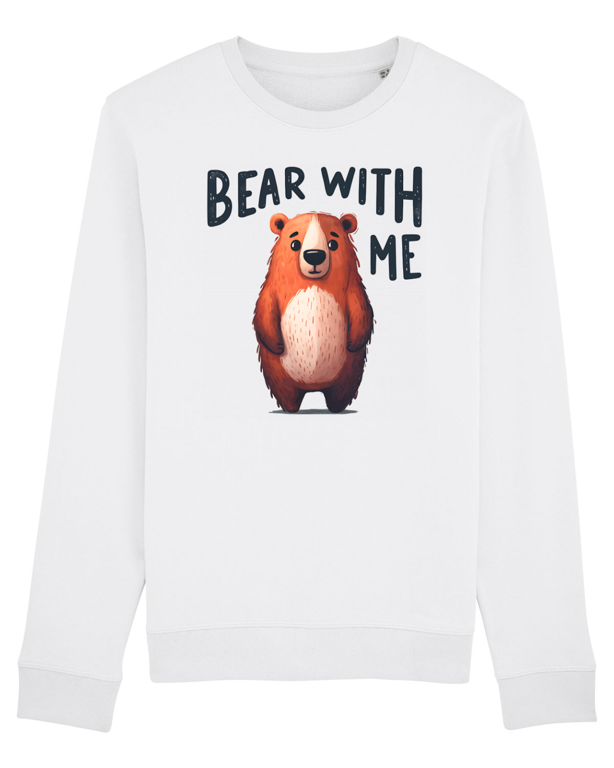 Bluză mânecă lungă Unisex Rise White