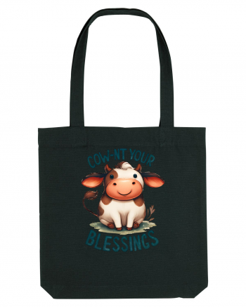 pentru prietenii animalelor - Cow-nt your blessings Black