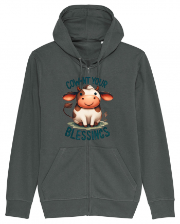 pentru prietenii animalelor - Cow-nt your blessings Anthracite