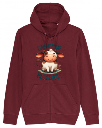 pentru prietenii animalelor - Cow-nt your blessings Burgundy