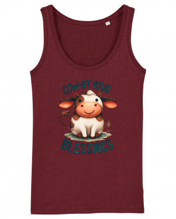 pentru prietenii animalelor - Cow-nt your blessings Burgundy