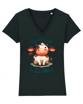 pentru prietenii animalelor - Cow-nt your blessings Black