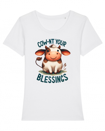 pentru prietenii animalelor - Cow-nt your blessings White