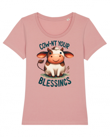 pentru prietenii animalelor - Cow-nt your blessings Canyon Pink