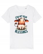 pentru prietenii animalelor - Cow-nt your blessings Tricou mânecă scurtă  Copii Mini Creator