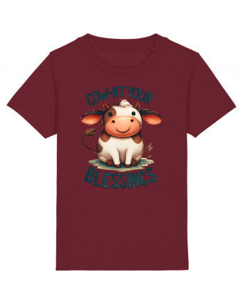 pentru prietenii animalelor - Cow-nt your blessings Burgundy