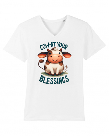 pentru prietenii animalelor - Cow-nt your blessings White