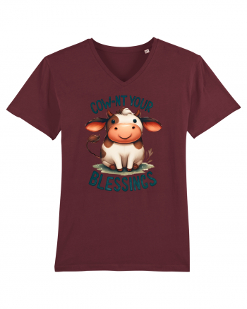 pentru prietenii animalelor - Cow-nt your blessings Burgundy