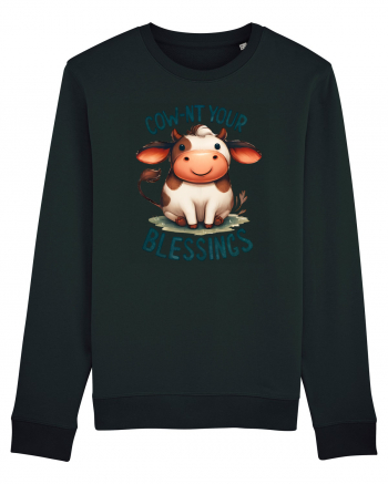 pentru prietenii animalelor - Cow-nt your blessings Black