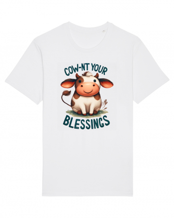 pentru prietenii animalelor - Cow-nt your blessings White