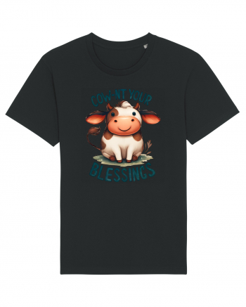 pentru prietenii animalelor - Cow-nt your blessings Black