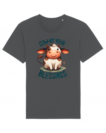 pentru prietenii animalelor - Cow-nt your blessings Anthracite