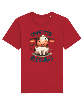 pentru prietenii animalelor - Cow-nt your blessings Red