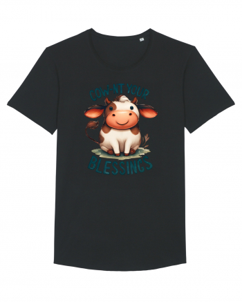 pentru prietenii animalelor - Cow-nt your blessings Black