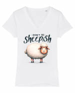 pentru prietenii animalelor - Do not be sheepish Tricou mânecă scurtă guler V Damă Evoker