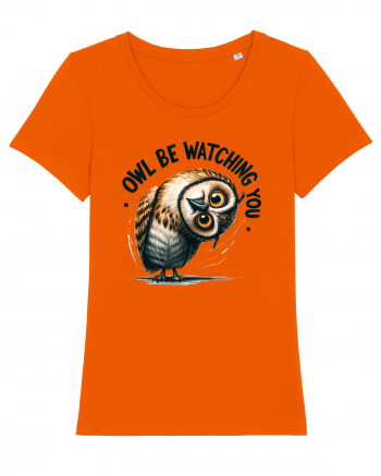 pentru prietenii animalelor - Owl be watching you Bright Orange