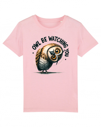 pentru prietenii animalelor - Owl be watching you Cotton Pink