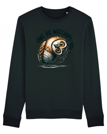 pentru prietenii animalelor - Owl be watching you Black