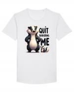 pentru prietenii animalelor - Quit badgering me Tricou mânecă scurtă guler larg Bărbat Skater