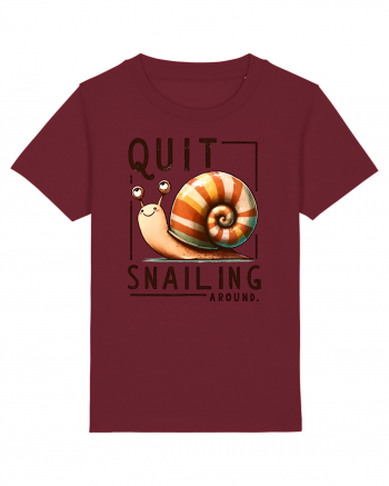 pentru prietenii animalelor - Quit snailing around Burgundy