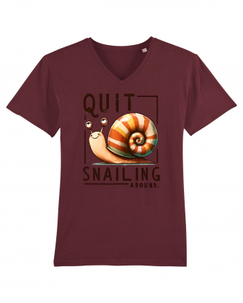 pentru prietenii animalelor - Quit snailing around Burgundy