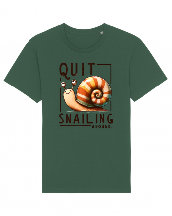 pentru prietenii animalelor - Quit snailing around Bottle Green