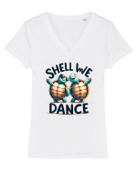 pentru prietenii animalelor - Shell we dance Tricou mânecă scurtă guler V Damă Evoker