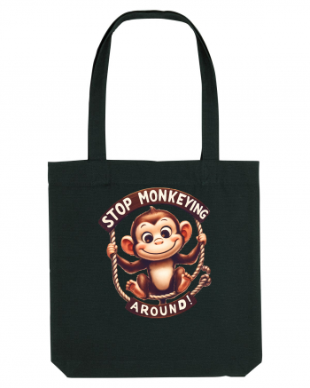 pentru prietenii animalelor - Stop monkeying around Black