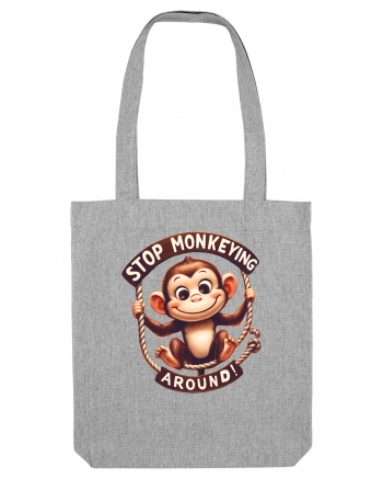 pentru prietenii animalelor - Stop monkeying around Heather Grey